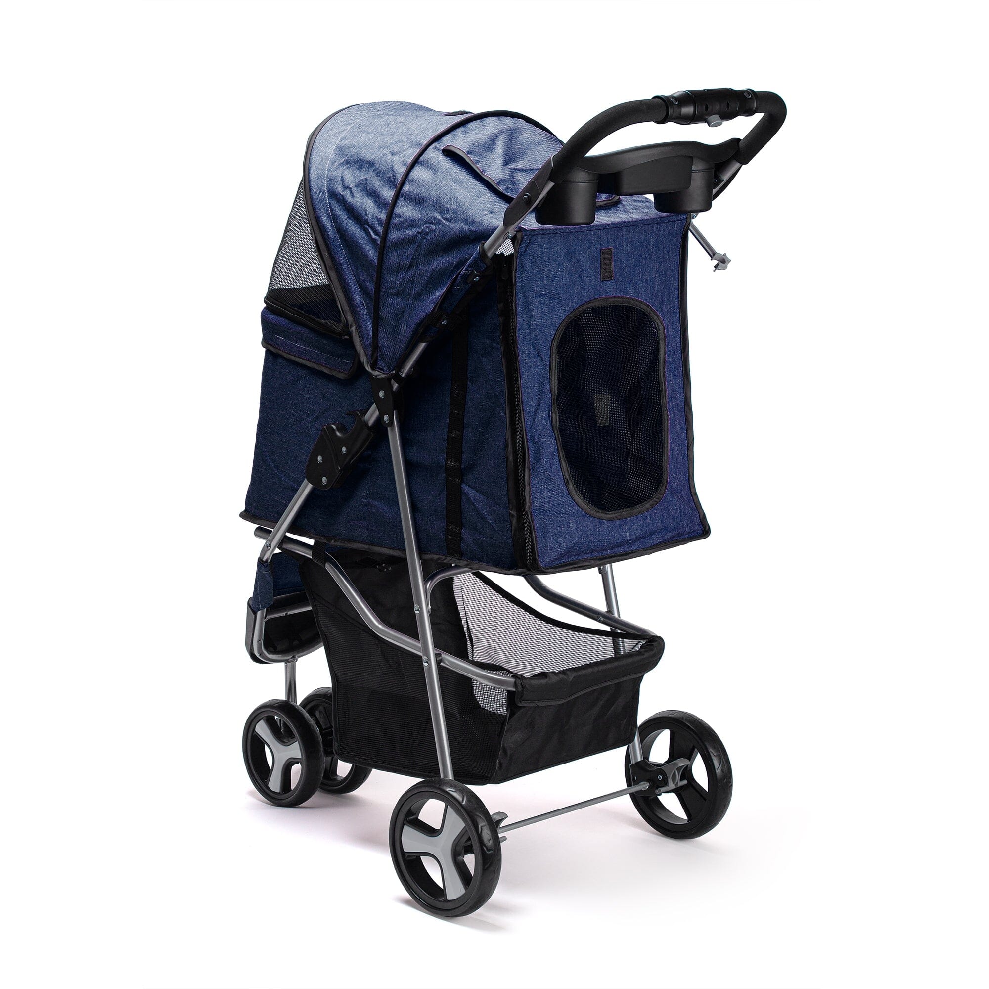 Casual Pet Stroller with a Removable Cup Holder
