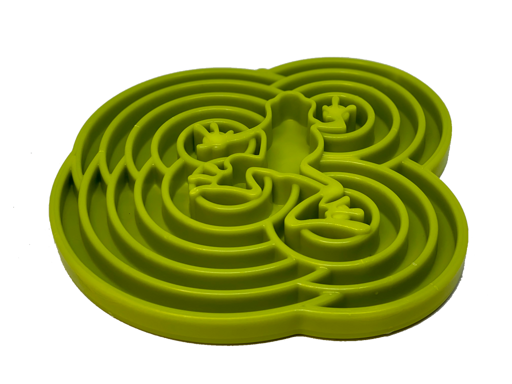 Water Frog eTray - Shallow Slow Feeder Dog Bowl for Enrichment | USA Made by SodaPup/True Dogs, LLC