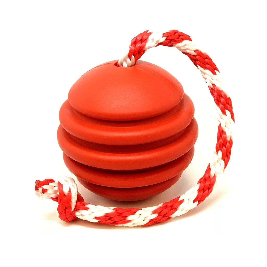 USA-K9 Stars and Stripes Rubber Dog Toy | K9 Handler Reward Toy | Red | USA Made by SodaPup/True Dogs, LLC