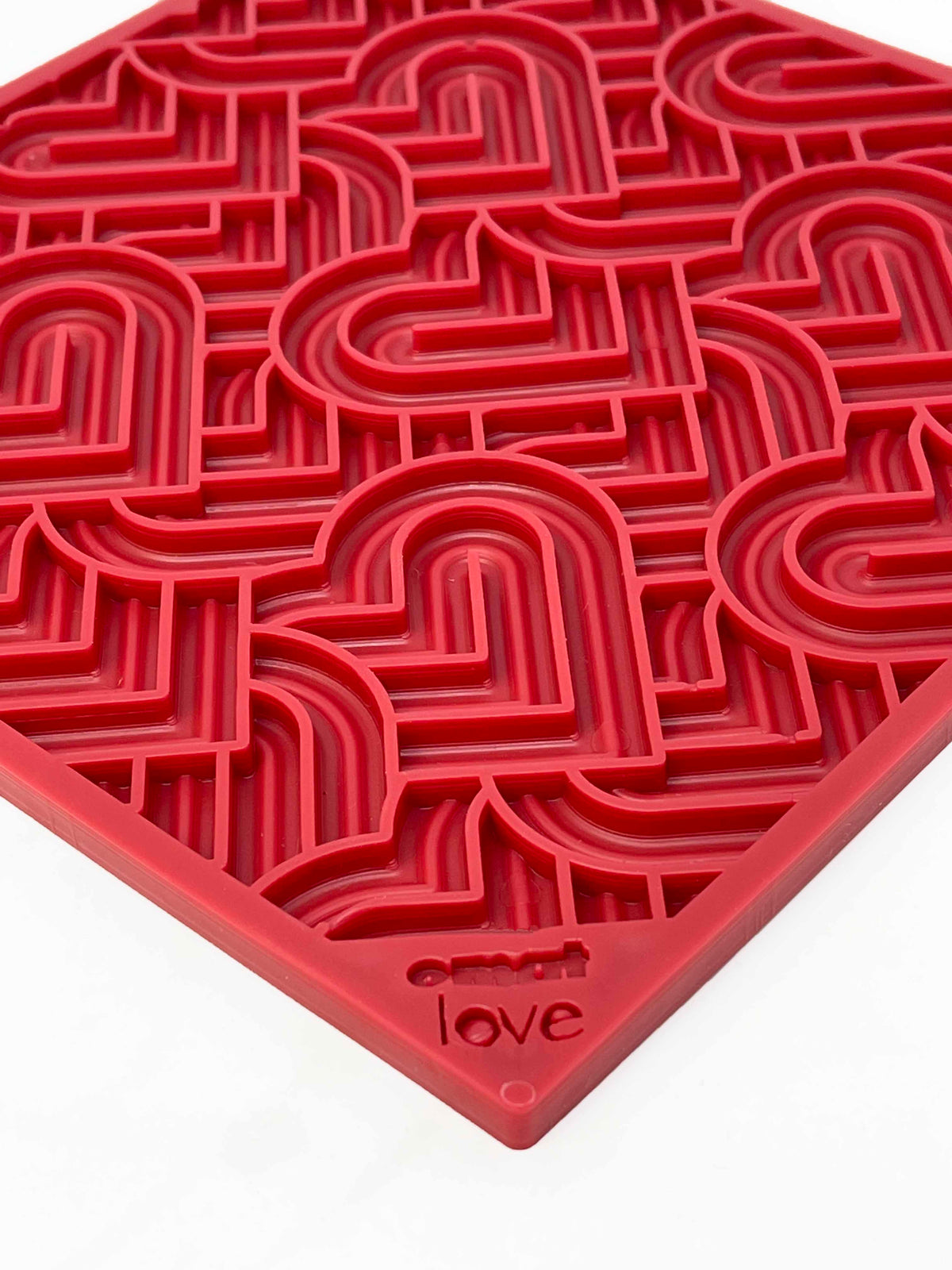 Love eMat - Enrichment Lick Mat for Dogs and Cats| Heart Design | SodaPup by SodaPup/True Dogs, LLC