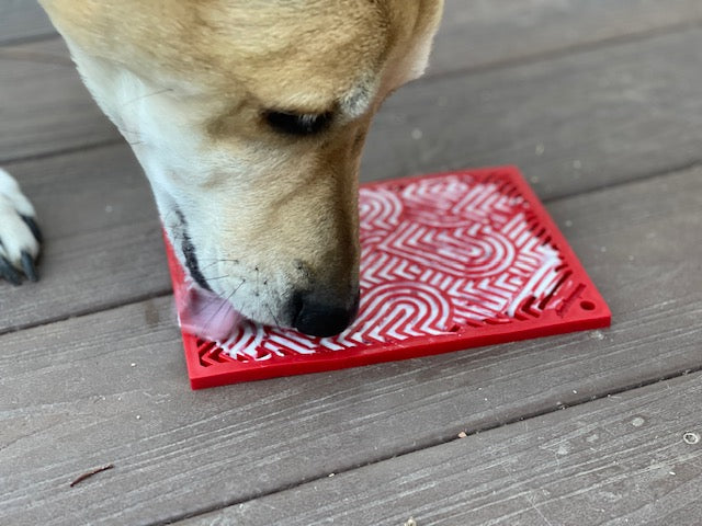 Love eMat - Enrichment Lick Mat for Dogs and Cats| Heart Design | SodaPup by SodaPup/True Dogs, LLC