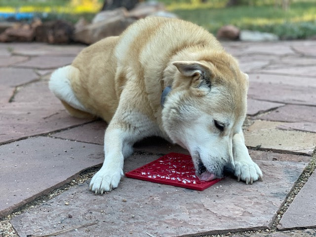 Love eMat - Enrichment Lick Mat for Dogs and Cats| Heart Design | SodaPup by SodaPup/True Dogs, LLC
