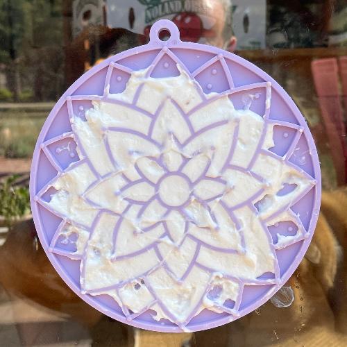 Lotus Design emat - Enrichment Lick Mat For Dogs and Cats - With Suction Cups | USA Made by SodaPup/True Dogs, LLC