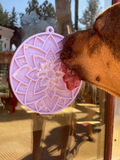 Lotus Design emat - Enrichment Lick Mat For Dogs and Cats - With Suction Cups | USA Made by SodaPup/True Dogs, LLC