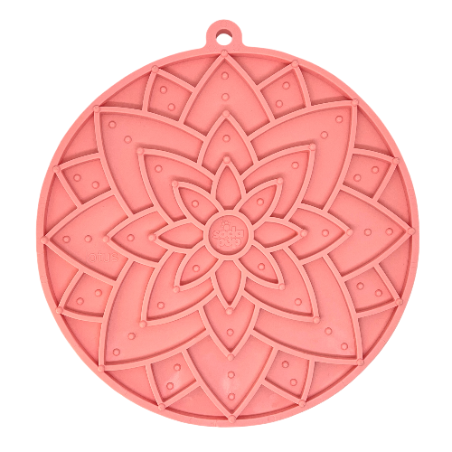 Lotus Design emat - Enrichment Lick Mat For Dogs and Cats - With Suction Cups | USA Made by SodaPup/True Dogs, LLC