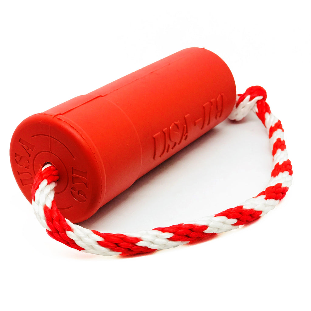 USA-K9 Firecracker Floating Training Dummy | K9 Handler Reward Toy | Red | USA Made by SodaPup/True Dogs, LLC