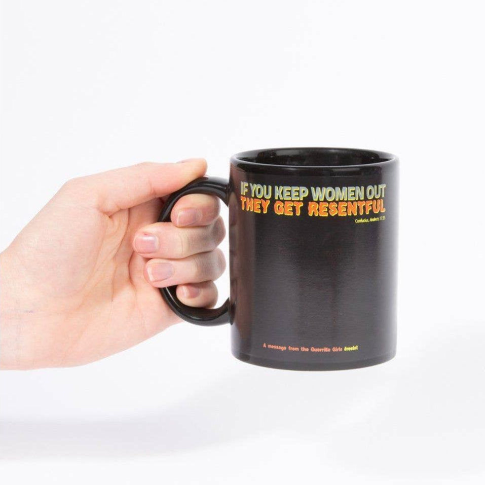 If You Keep Women Out, They Get Resentful | Guerrilla Girls Magic Mug by The Bullish Store