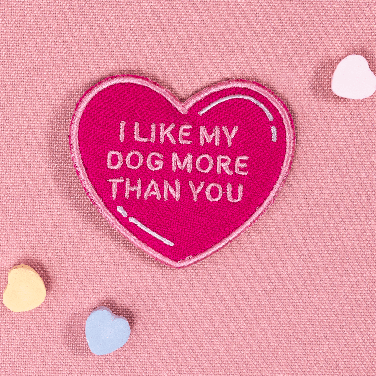 I Like My Dog More Than You Heart Patch by K9 Sport Sack
