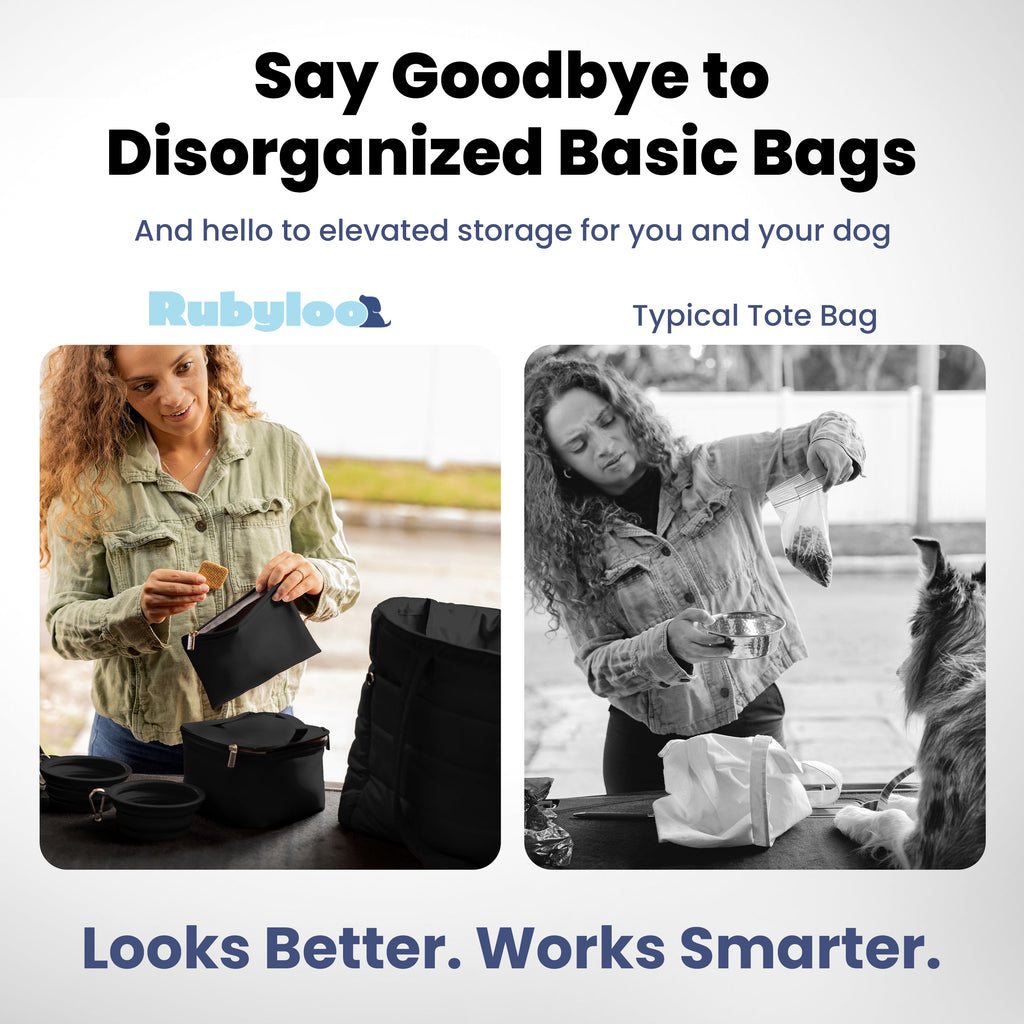 Puffer Dog Travel Bag for Dog Moms by Rubyloo