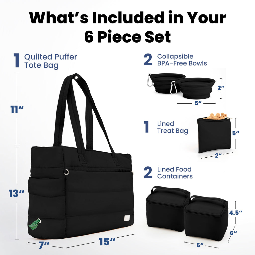 Puffer Dog Travel Bag for Dog Moms by Rubyloo