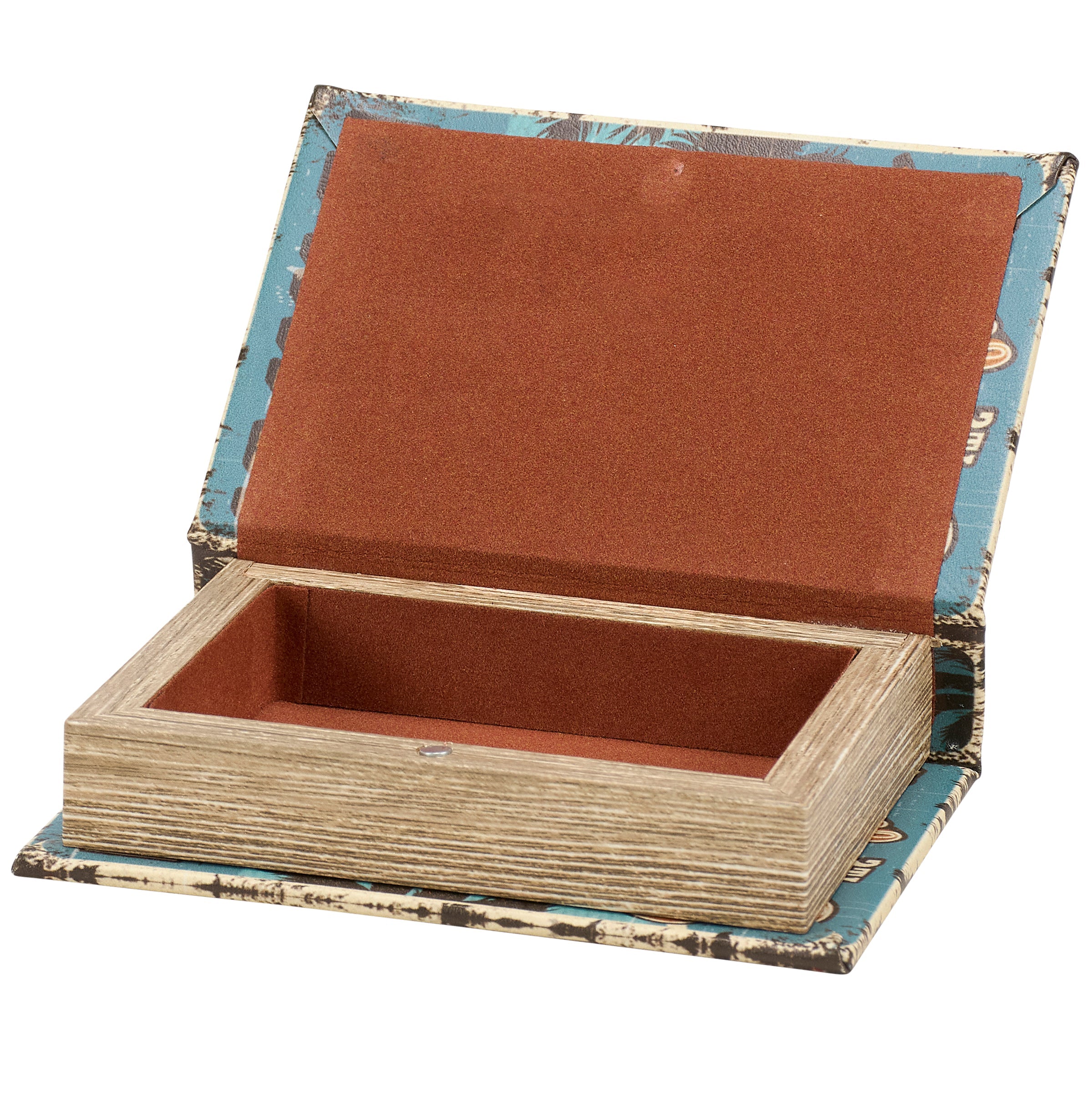 It's Surfing Time Hawaii Book Box | Decorative Vintage Book Shaped Storage Stash Trinket Boxes by The Bullish Store