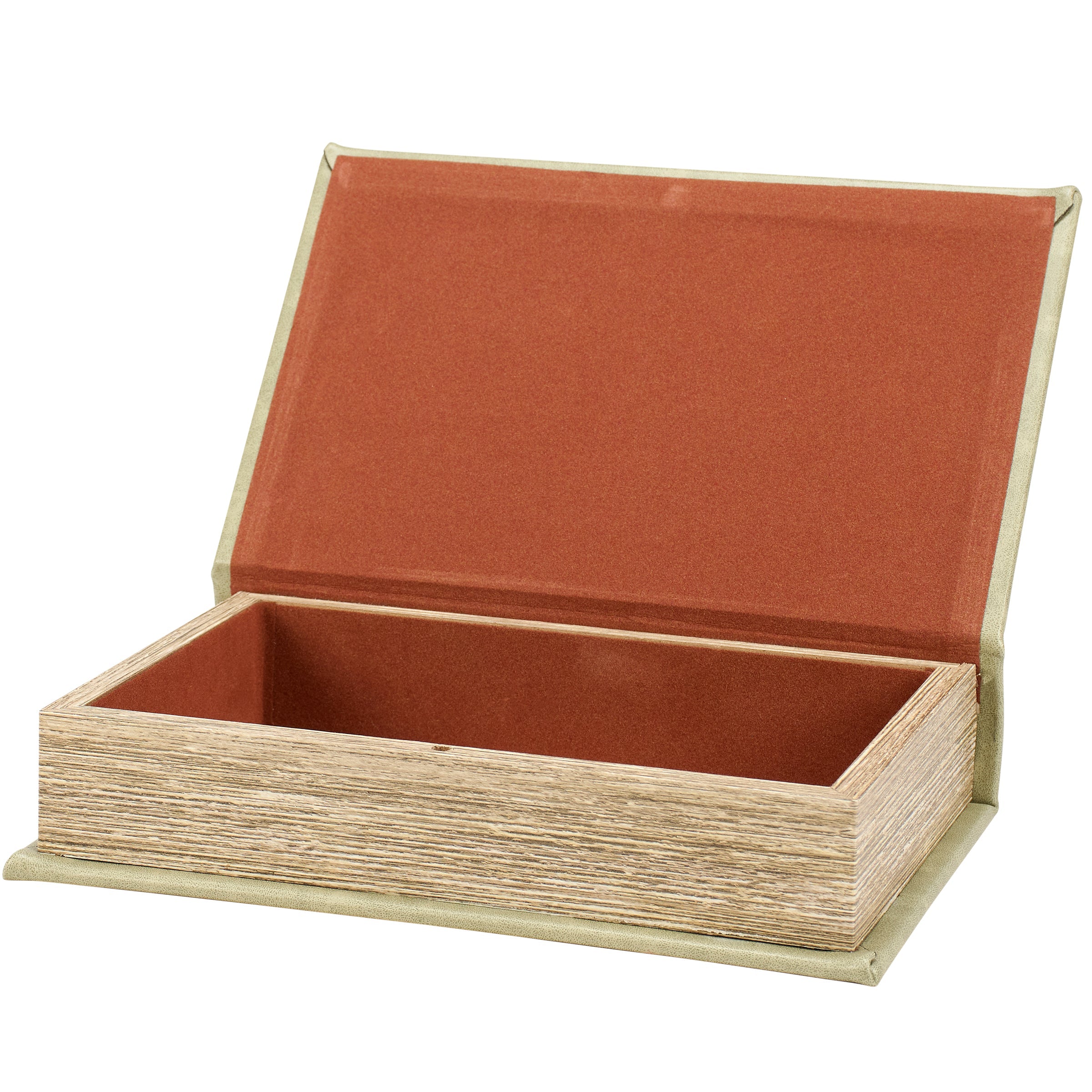 Jane Eyre Gold Floral Book Box | Faux Leather Wrap Book Shaped Storage Stash Trinket Box by The Bullish Store