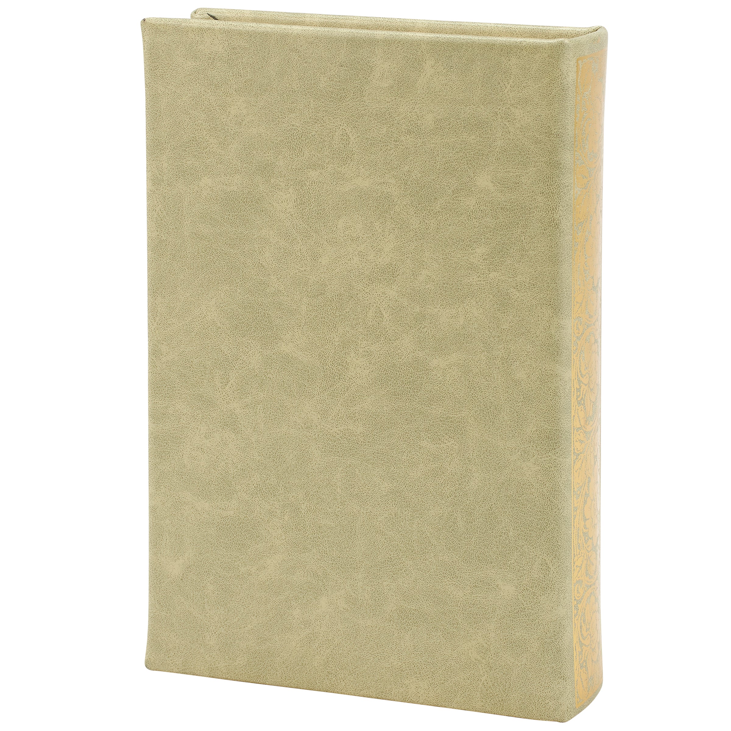 Jane Eyre Gold Floral Book Box | Faux Leather Wrap Book Shaped Storage Stash Trinket Box by The Bullish Store