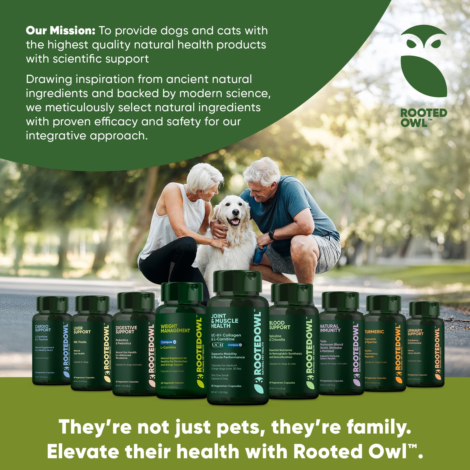 Joint & Muscle Health (Medium & Large Dogs) by Rooted Owl Pet Supplements