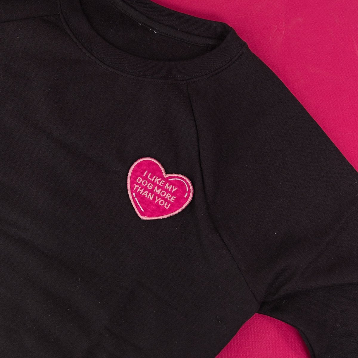 I Like My Dog More Than You Heart Patch by K9 Sport Sack