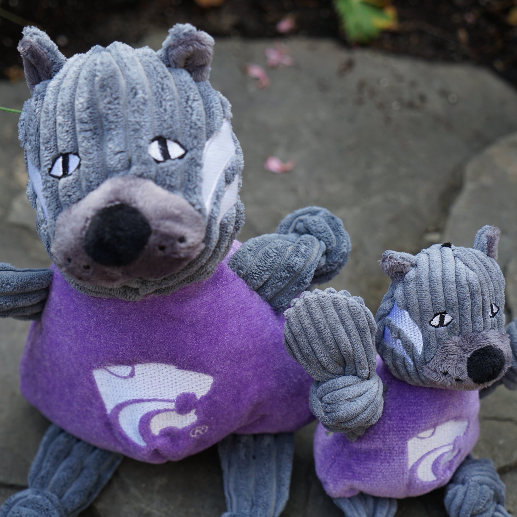 NCAA Kansas State University, Willie the Wildcat Knottie® Plush Dog Toy by HuggleHounds