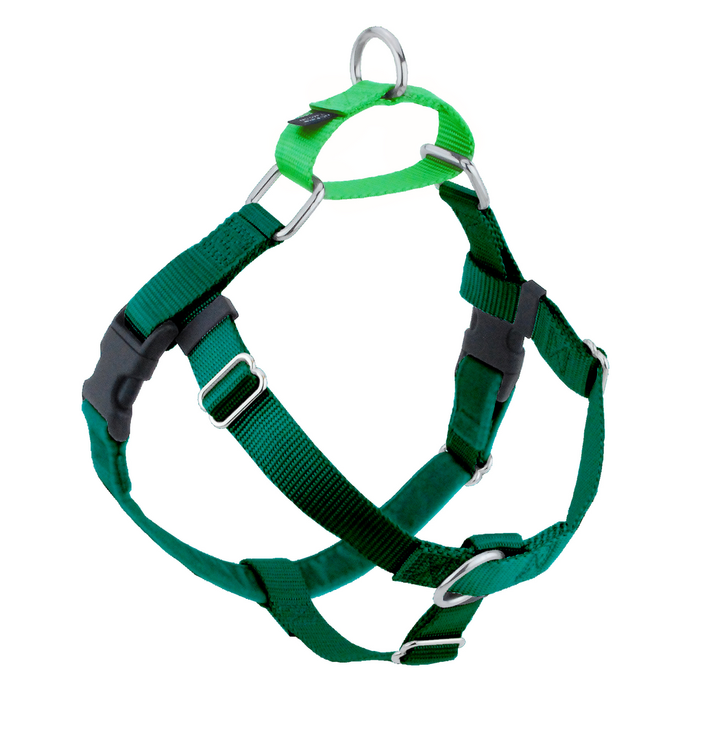 Kelly Green Freedom No-Pull Dog Harness by 2 Hounds Design