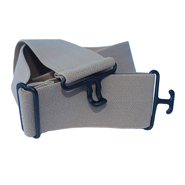 Khaki + Black Elastic Belt