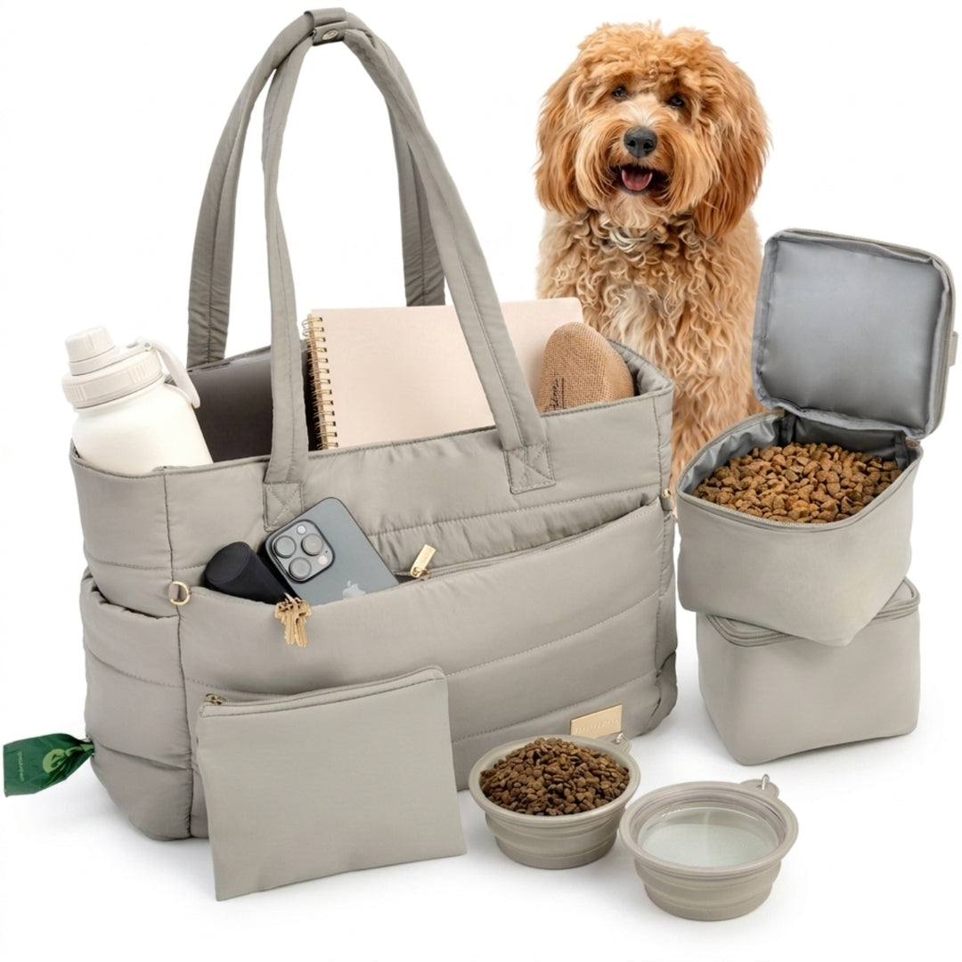 Puffer Dog Travel Bag for Dog Moms by Rubyloo