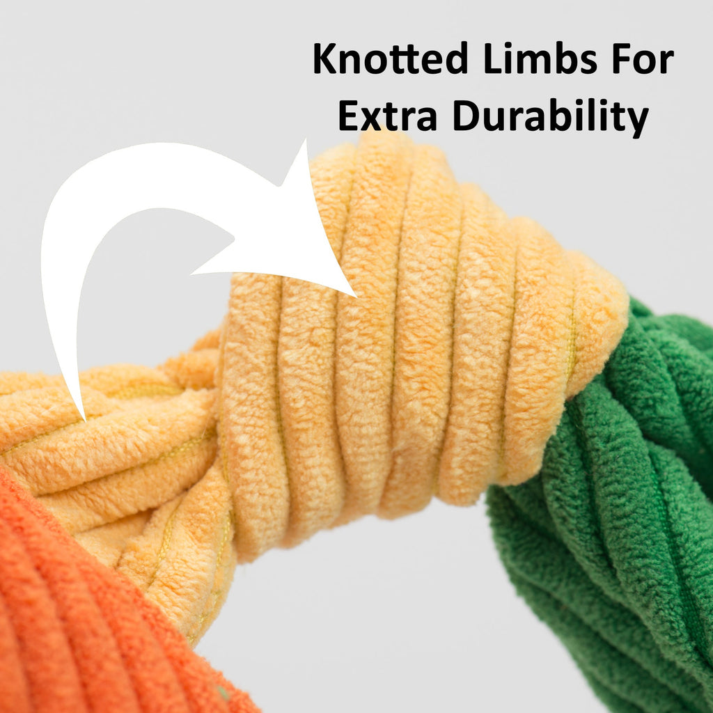 NCAA U.S. Military Academy, Army Mule Knottie® Plush Dog Toy by HuggleHounds