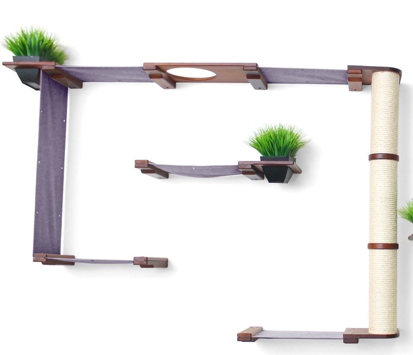 The Gardens - Modern Cat Tree with Plants