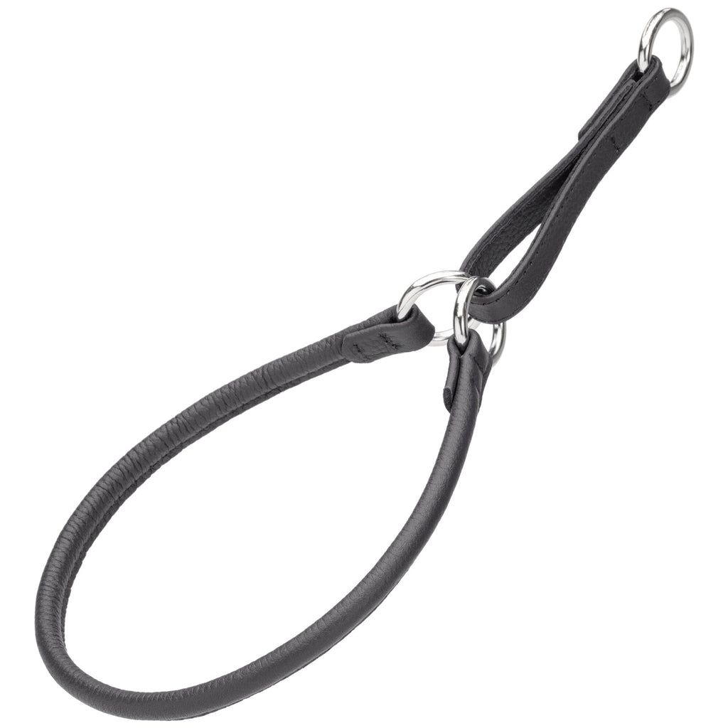 Soft Leather Round Martingale Collar by Dogline