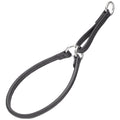 Soft Leather Round Martingale Collar by Dogline