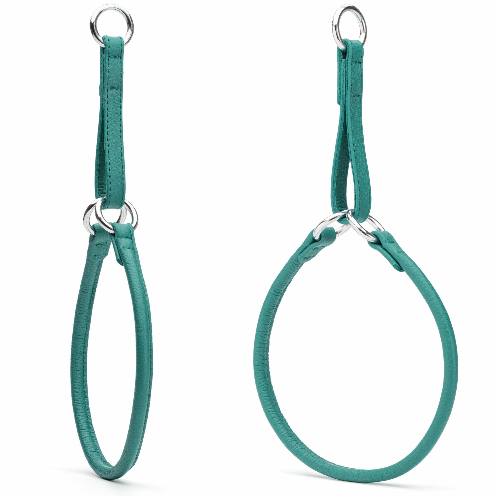 Soft Leather Round Martingale Collar by Dogline