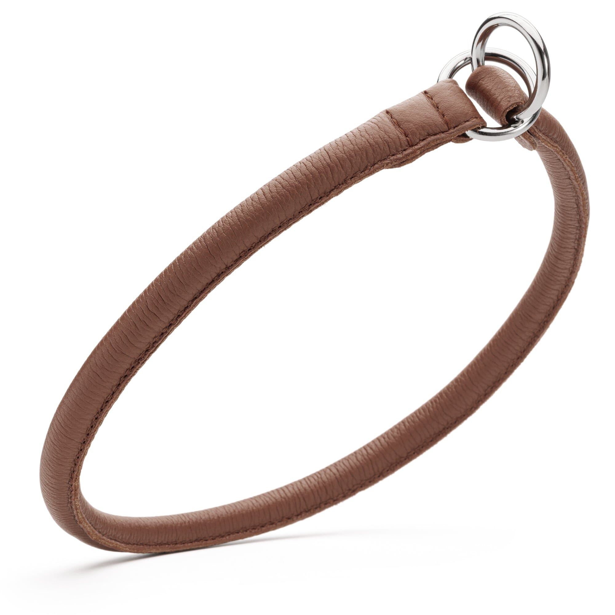 Soft Leather Round Slip Collar by Dogline