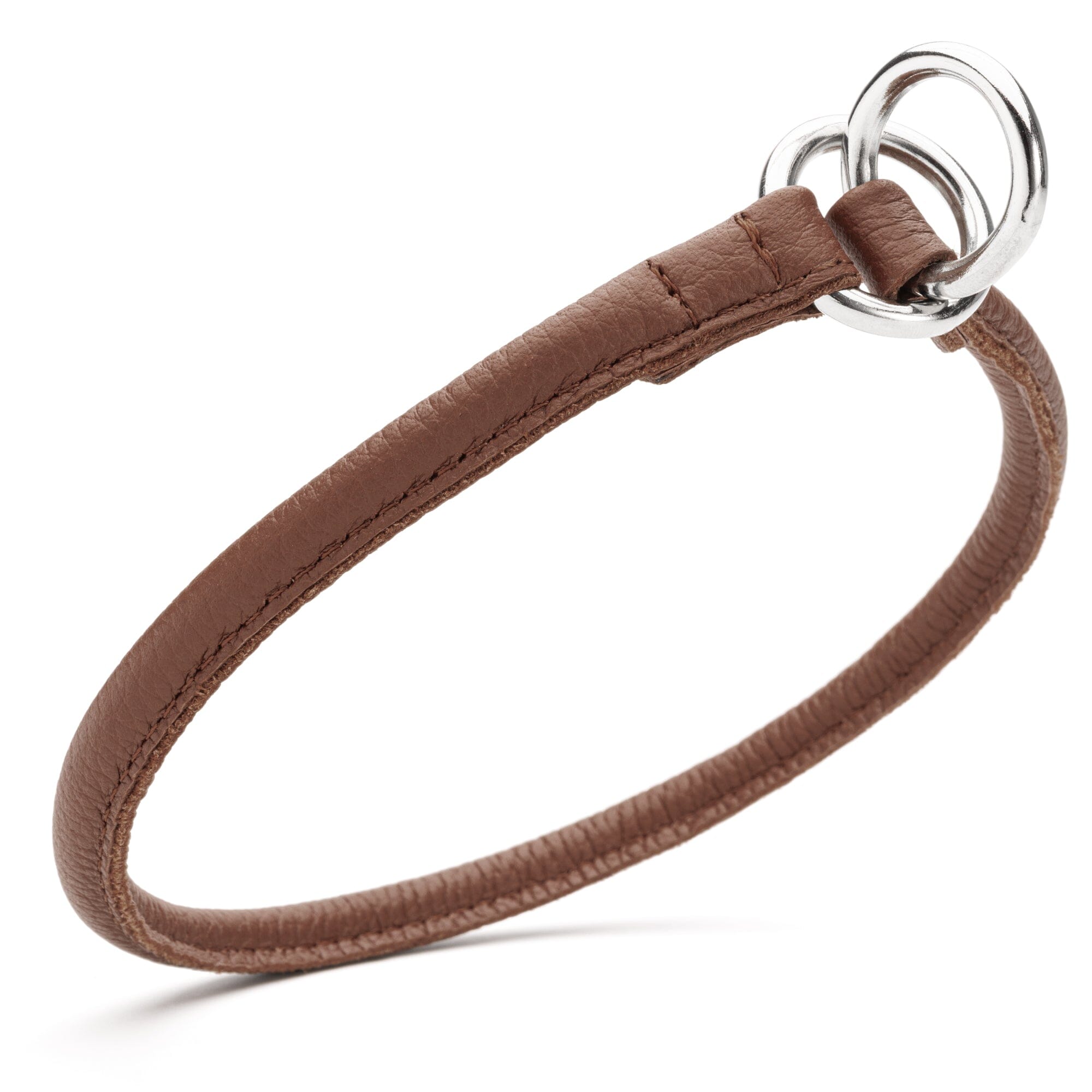 Soft Leather Round Slip Collar by Dogline