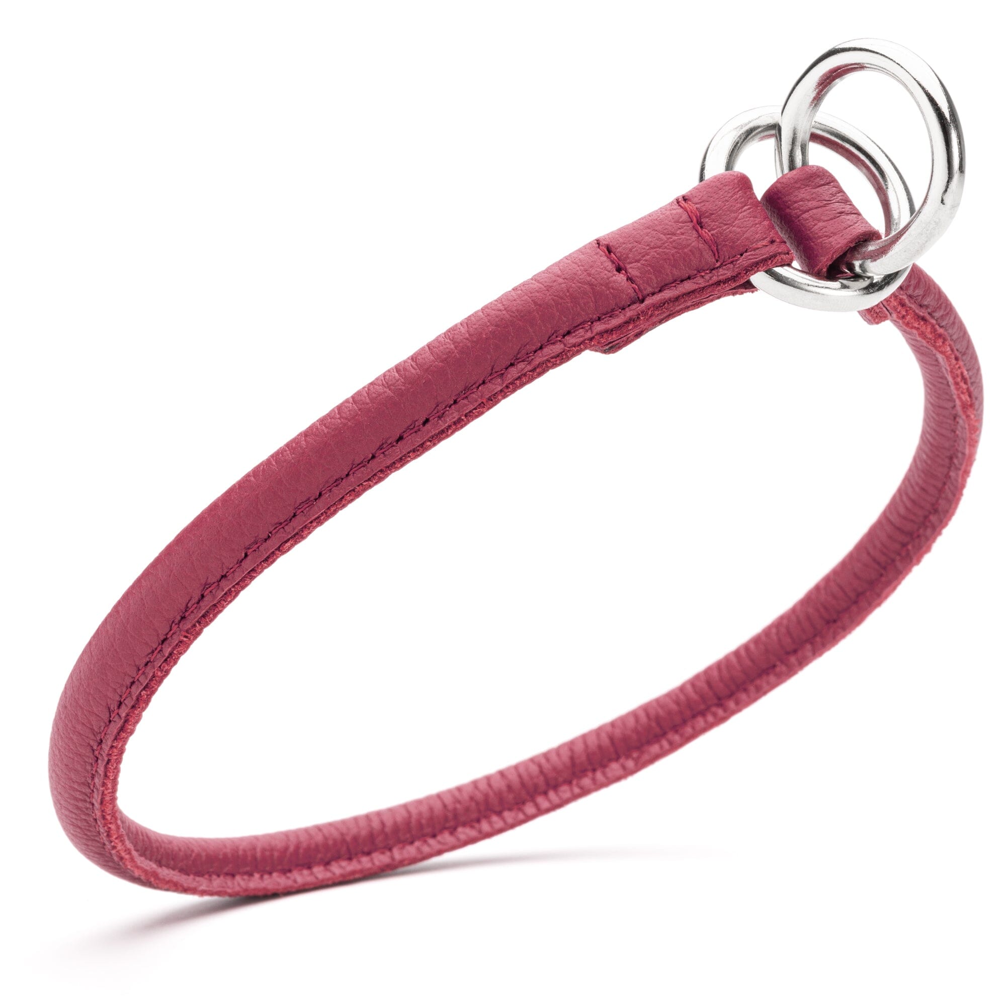 Soft Leather Round Slip Collar by Dogline