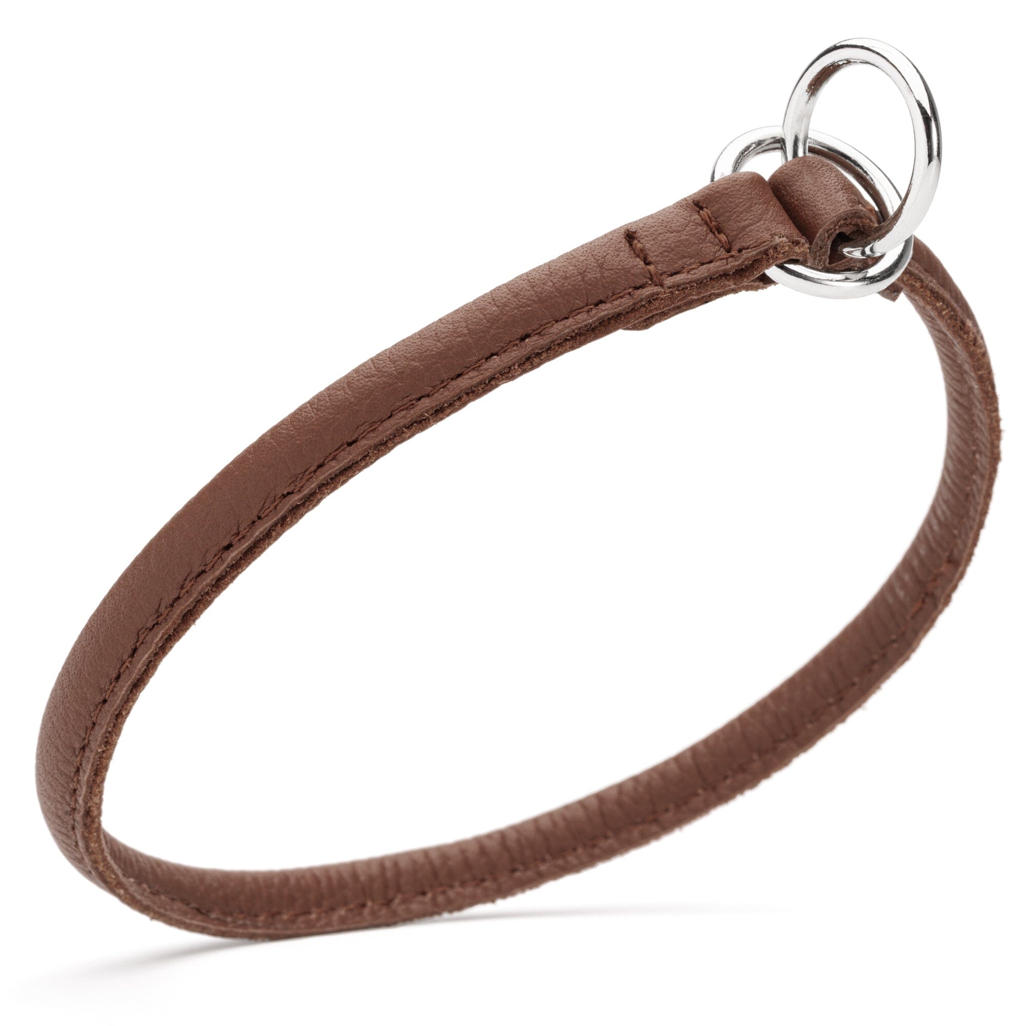 Soft Leather Round Slip Collar by Dogline