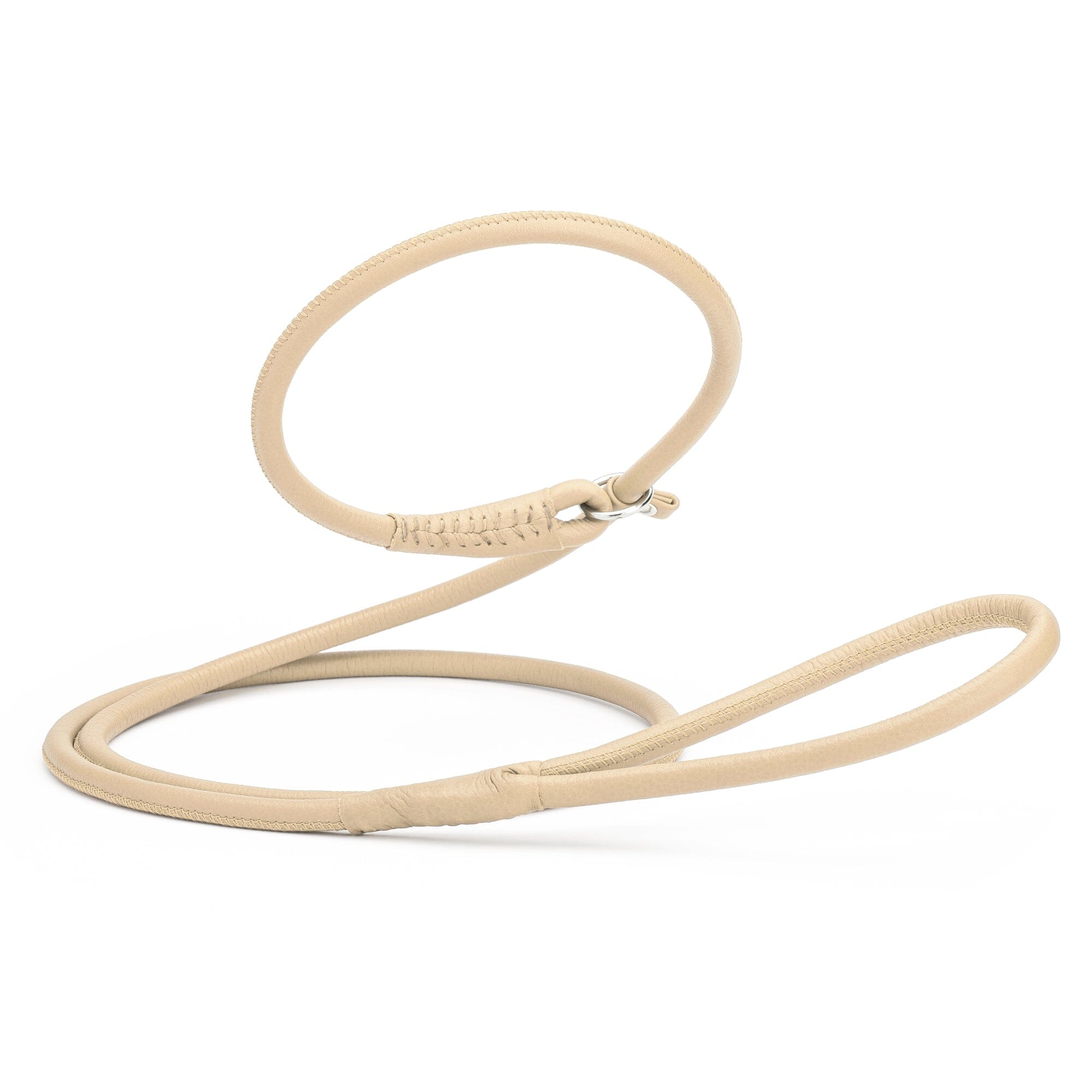 Soft Leather Round Slip Lead for Dogs by Dogline