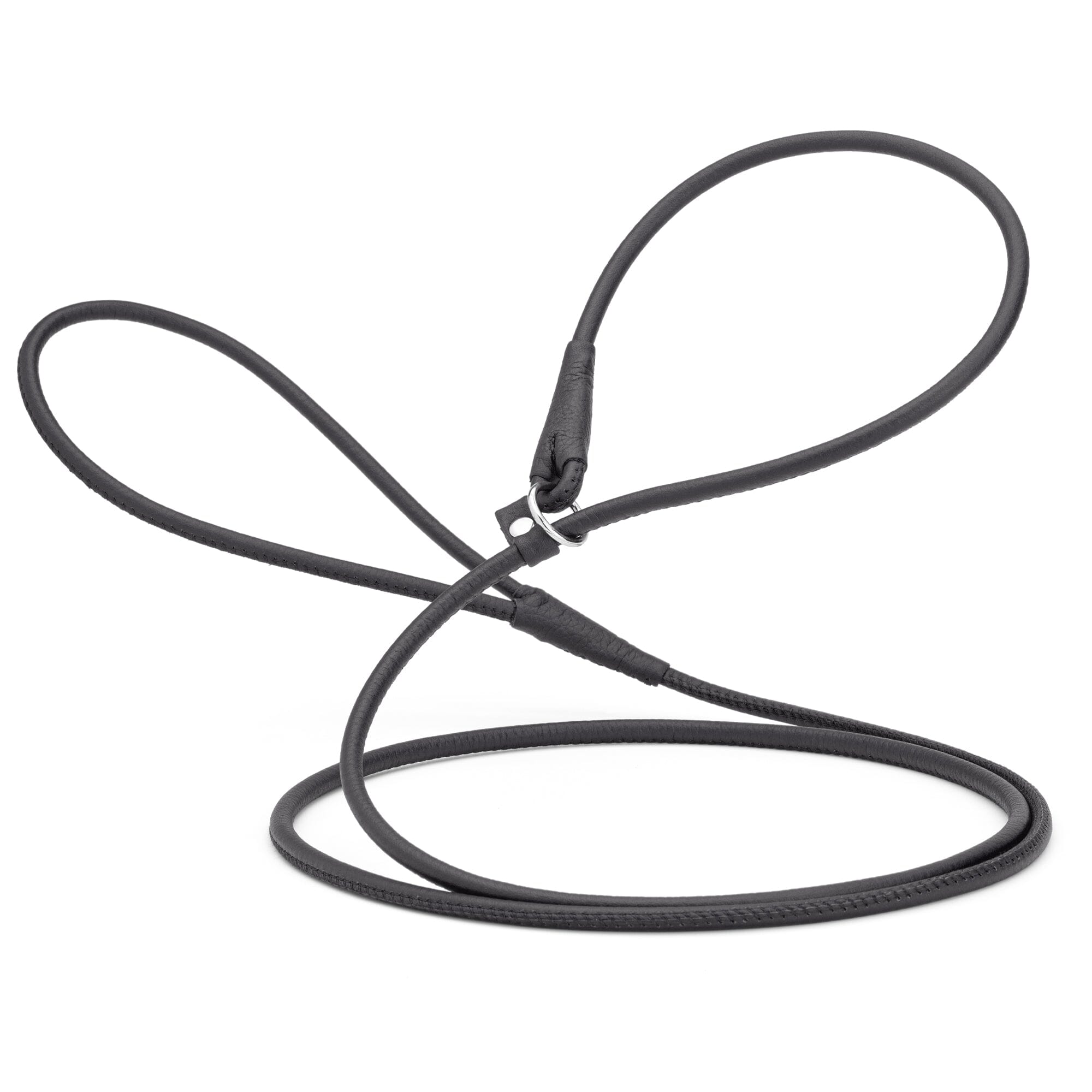 Soft Leather Round Slip Lead for Dogs by Dogline