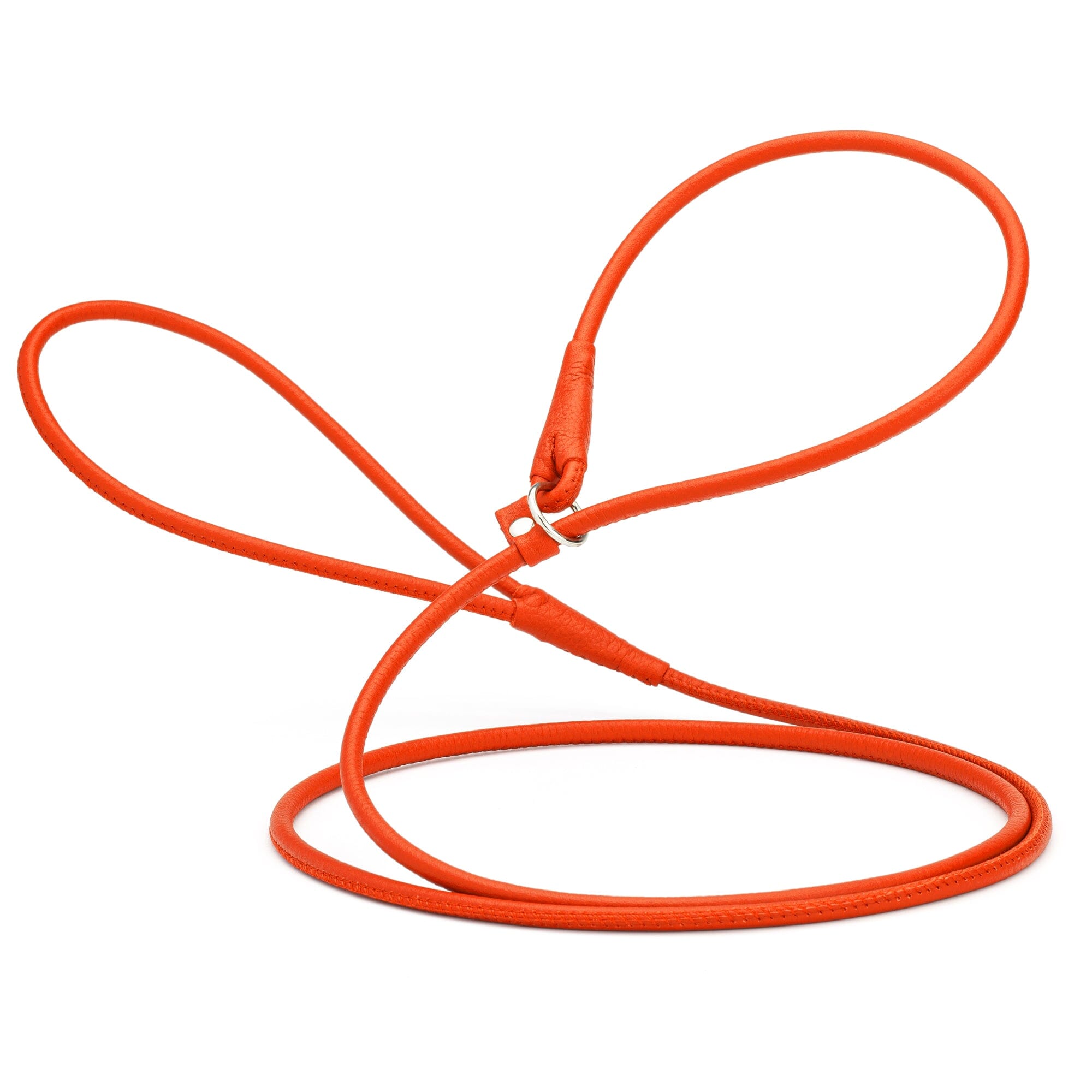 Soft Leather Round Slip Lead for Dogs by Dogline