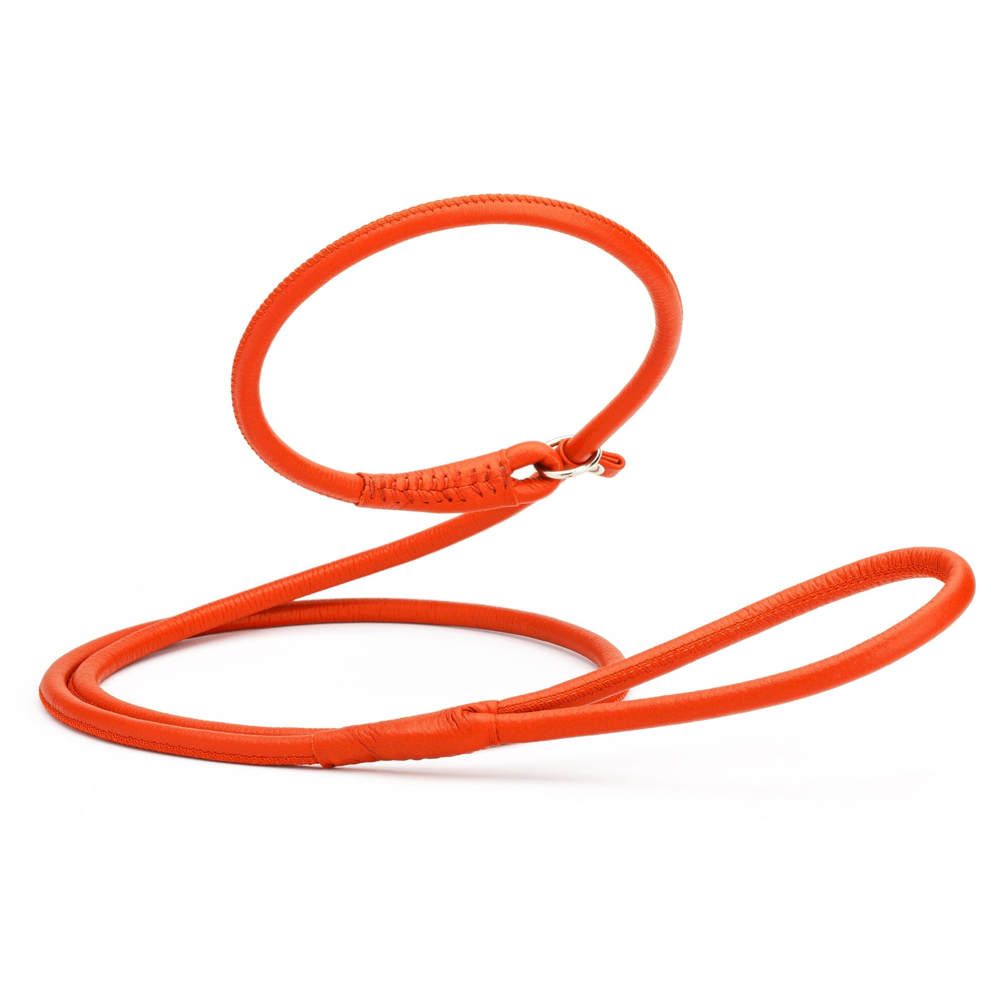 Soft Leather Round Slip Lead for Dogs by Dogline