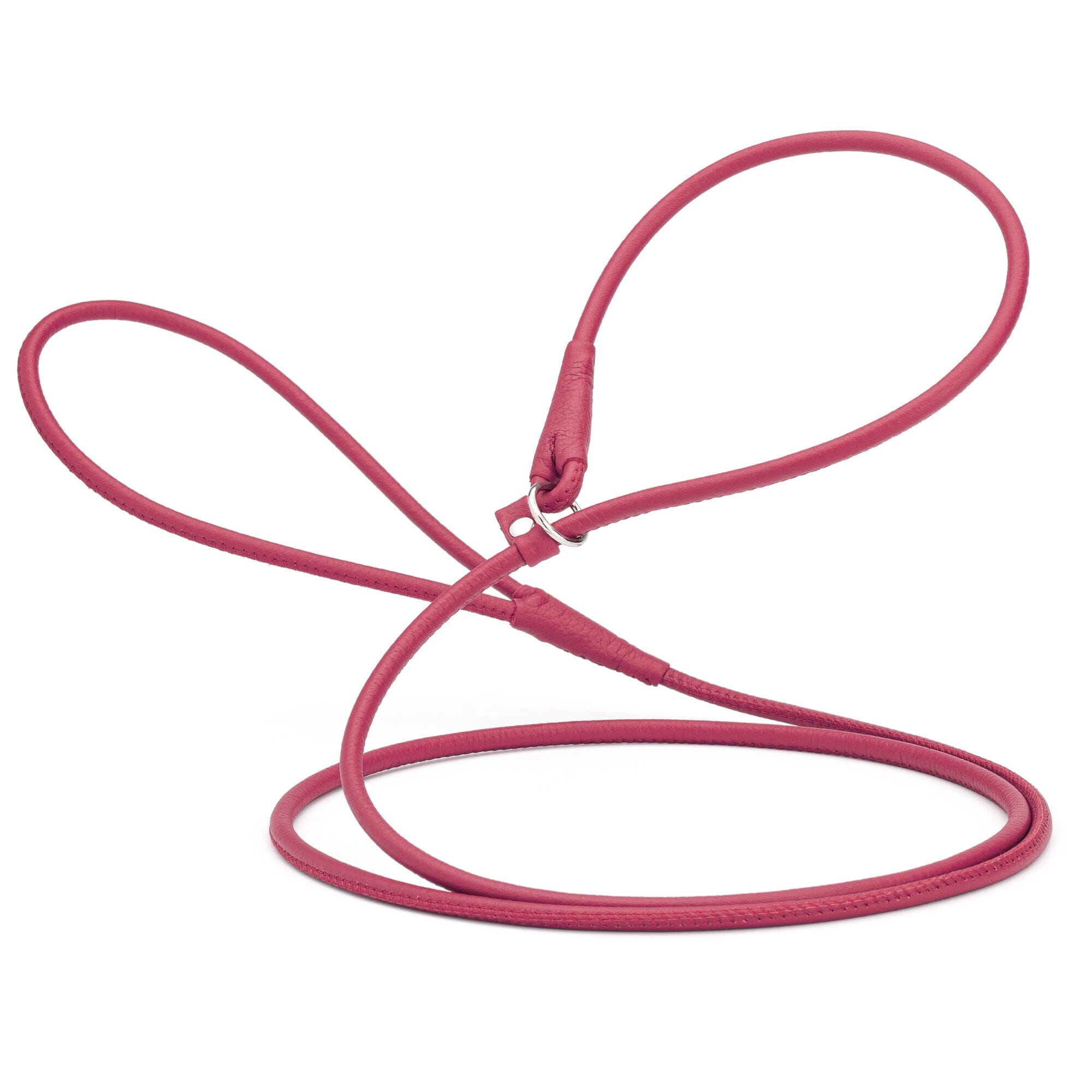 Soft Leather Round Slip Lead for Dogs by Dogline