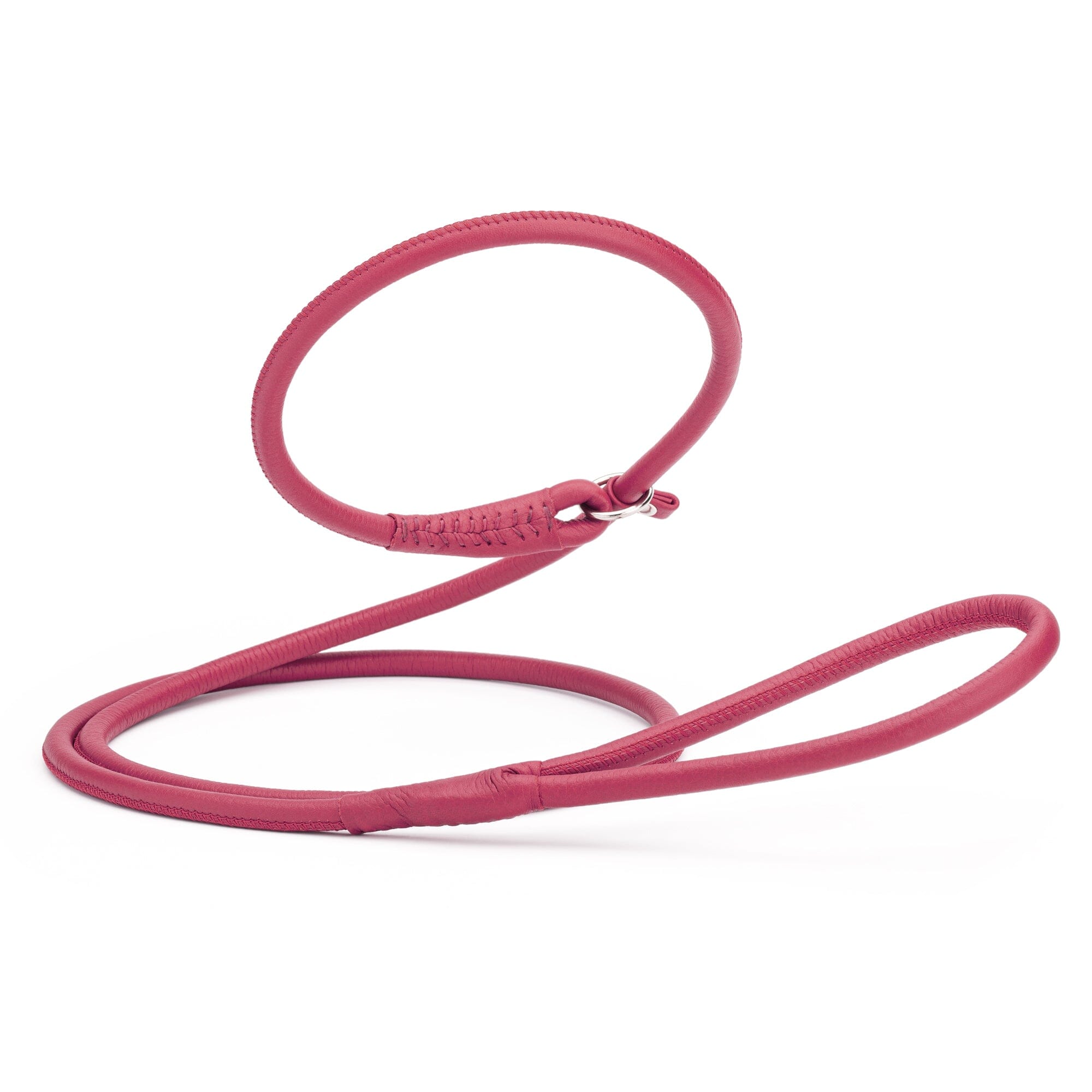 Soft Leather Round Slip Lead for Dogs by Dogline