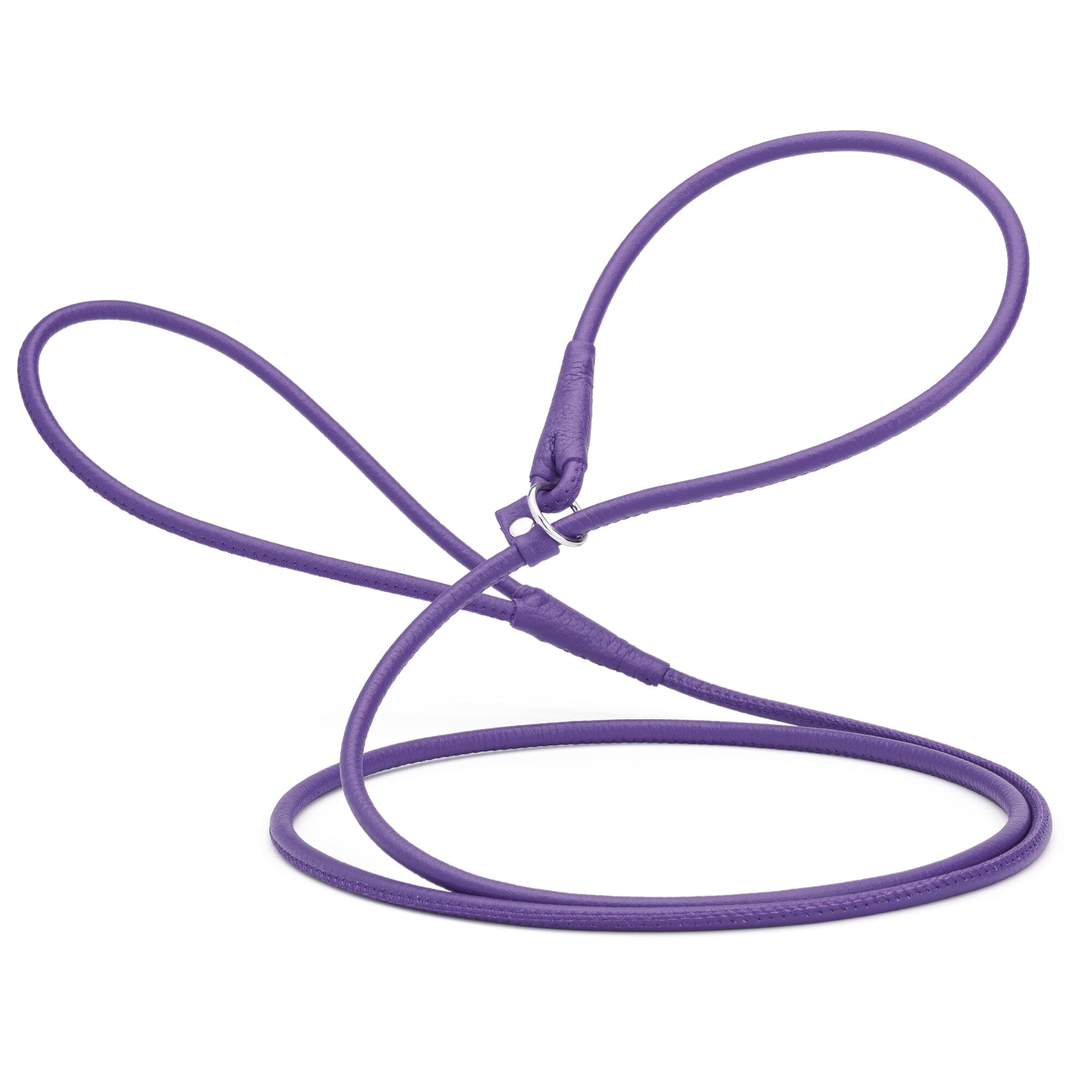 Soft Leather Round Slip Lead for Dogs by Dogline