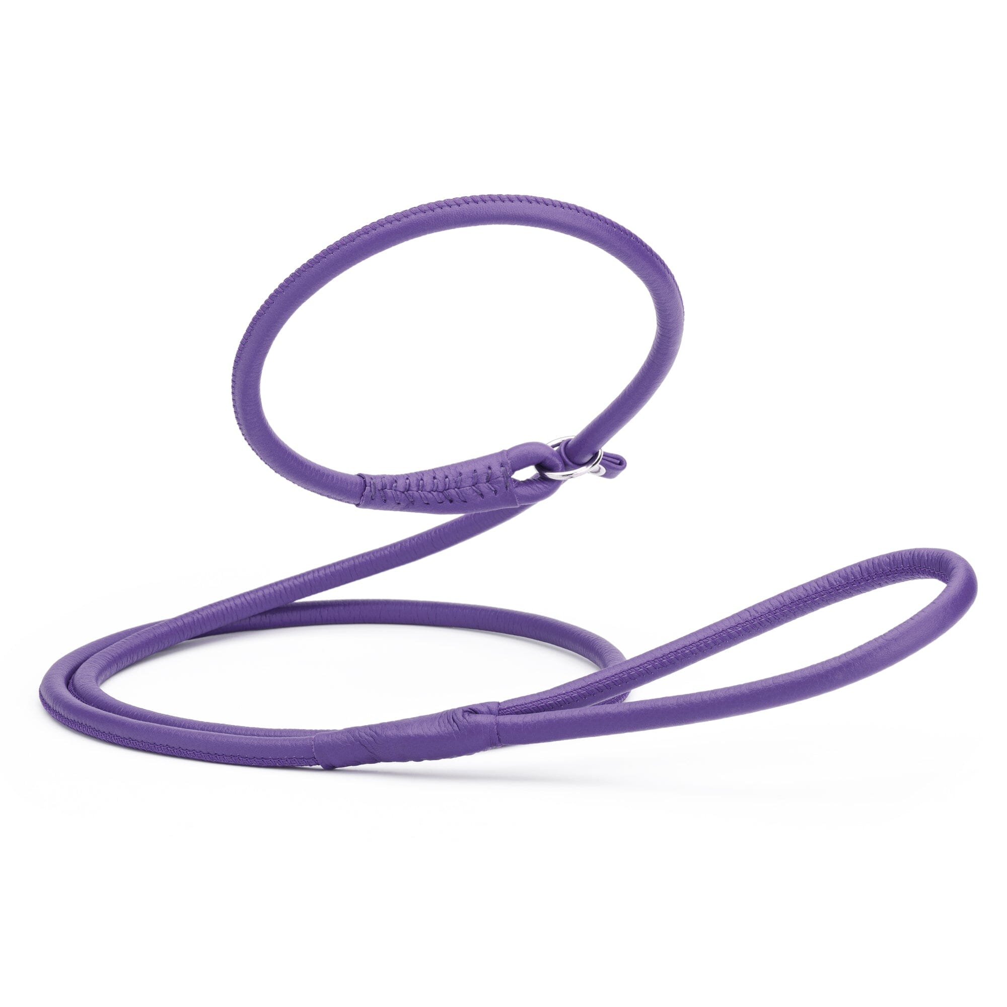 Soft Leather Round Slip Lead for Dogs by Dogline