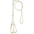 Soft Leather Round Step-In Dog Harness + Round Dog Lead by Dogline