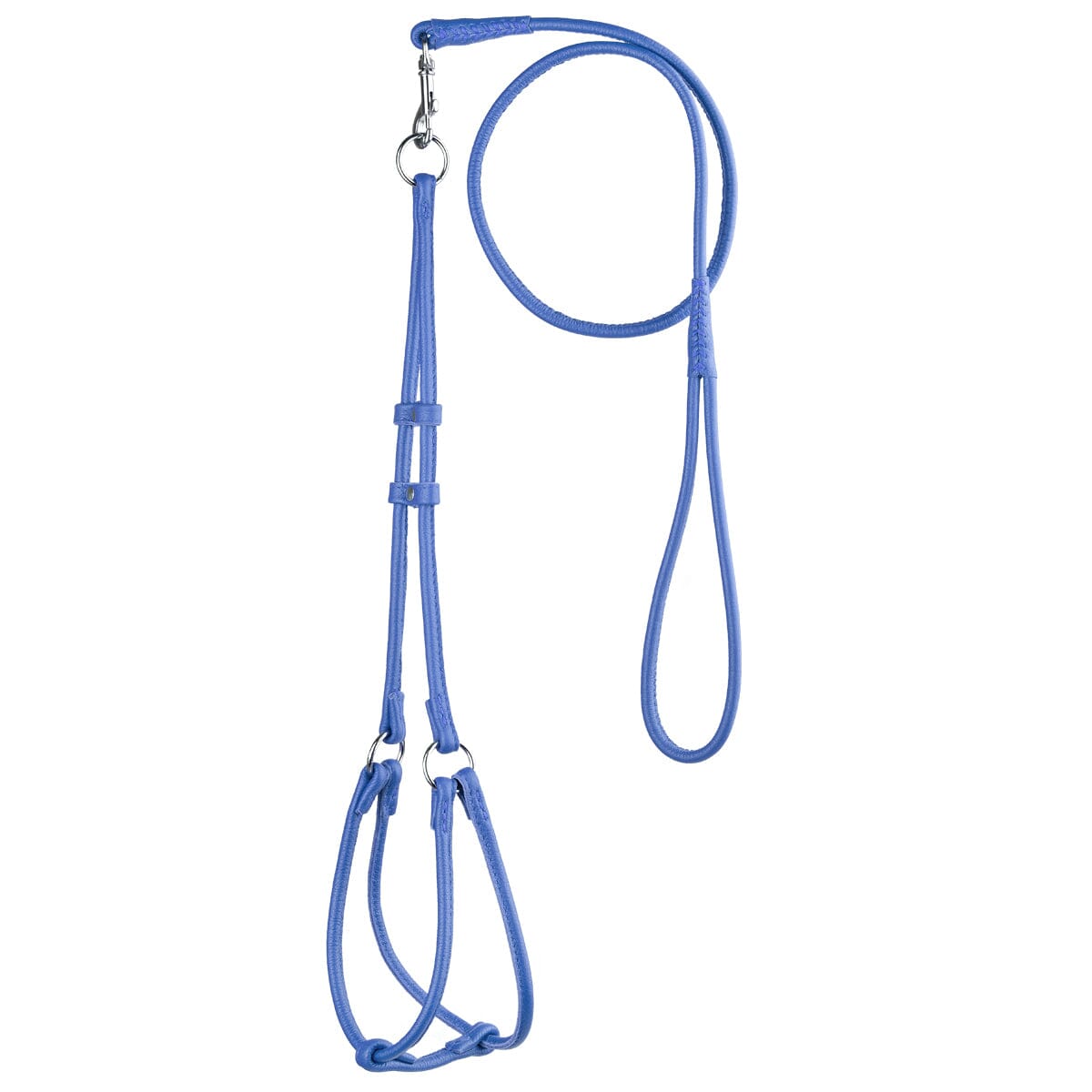 Soft Leather Round Step-In Dog Harness + Round Dog Lead by Dogline
