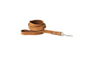 Traditional Earth Brown Leather Dog Leash by Euro-Dog Collars and Leads