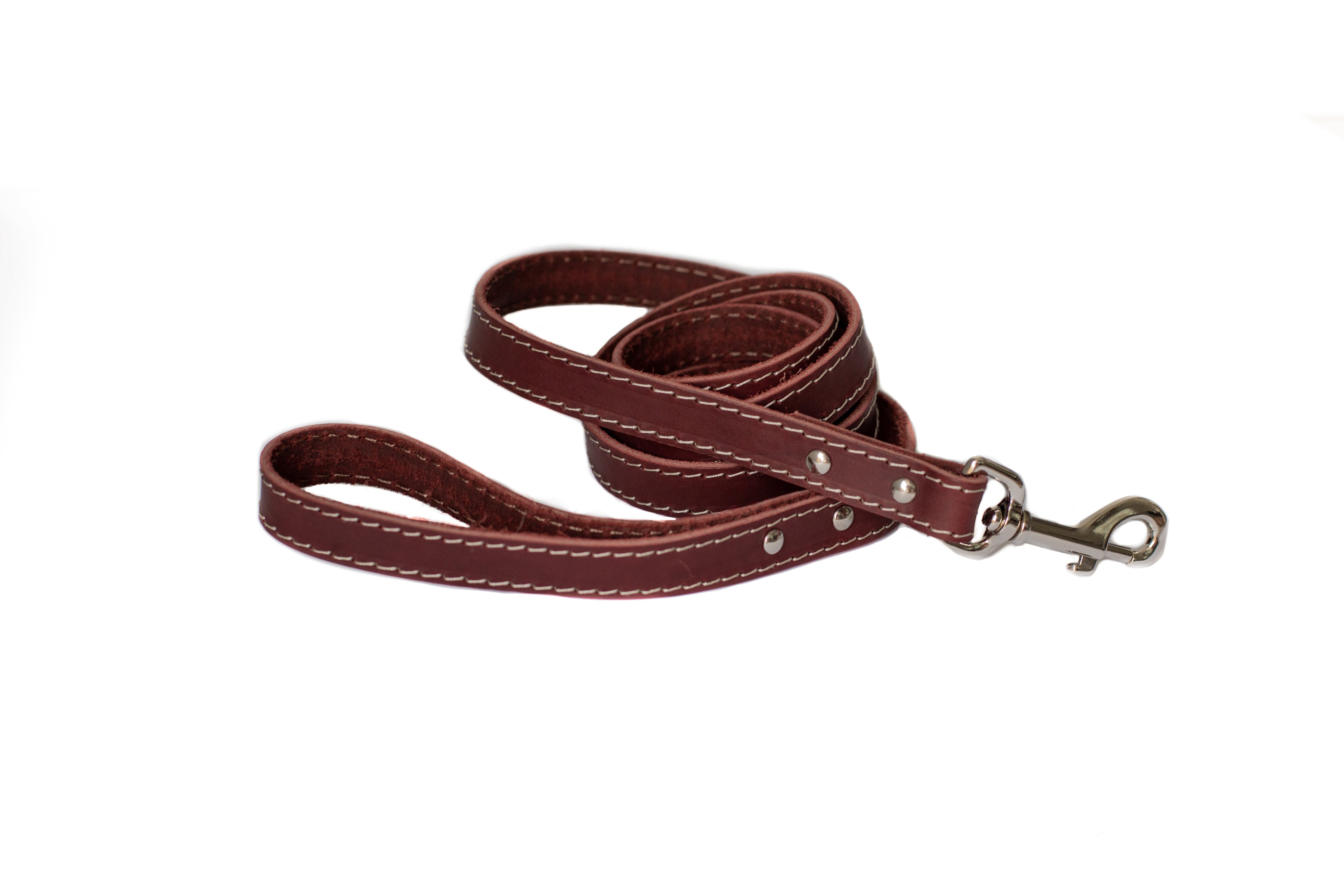 Pro Line Hunting Chocolate Leather Leash by Euro-Dog Collars and Leads