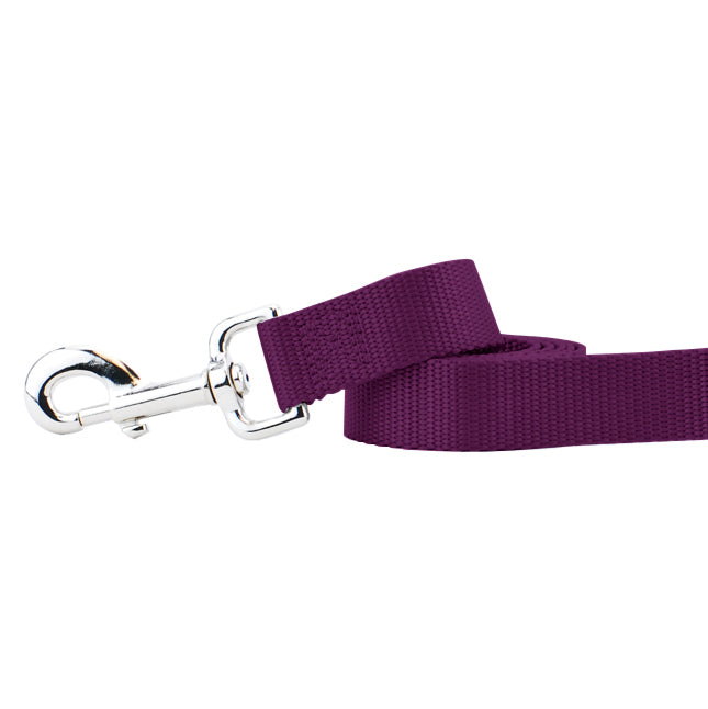 Burgundy Nylon Dog Leash
