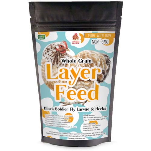 16% Premium Layer Feed With Black Soldier Fly Larvae, Fishmeal, & Herbs {Soy Free + High Protein} by Dahlia Pets