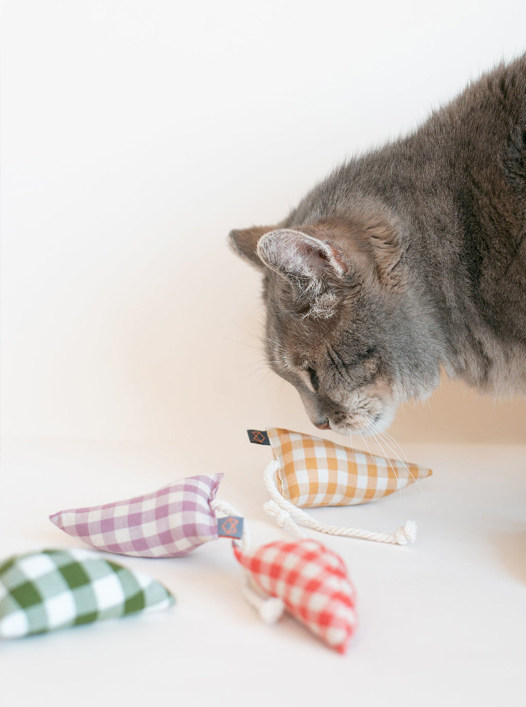 MODERN MOUSE CATNIP TOY - GINGHAM by MODERNBEAST