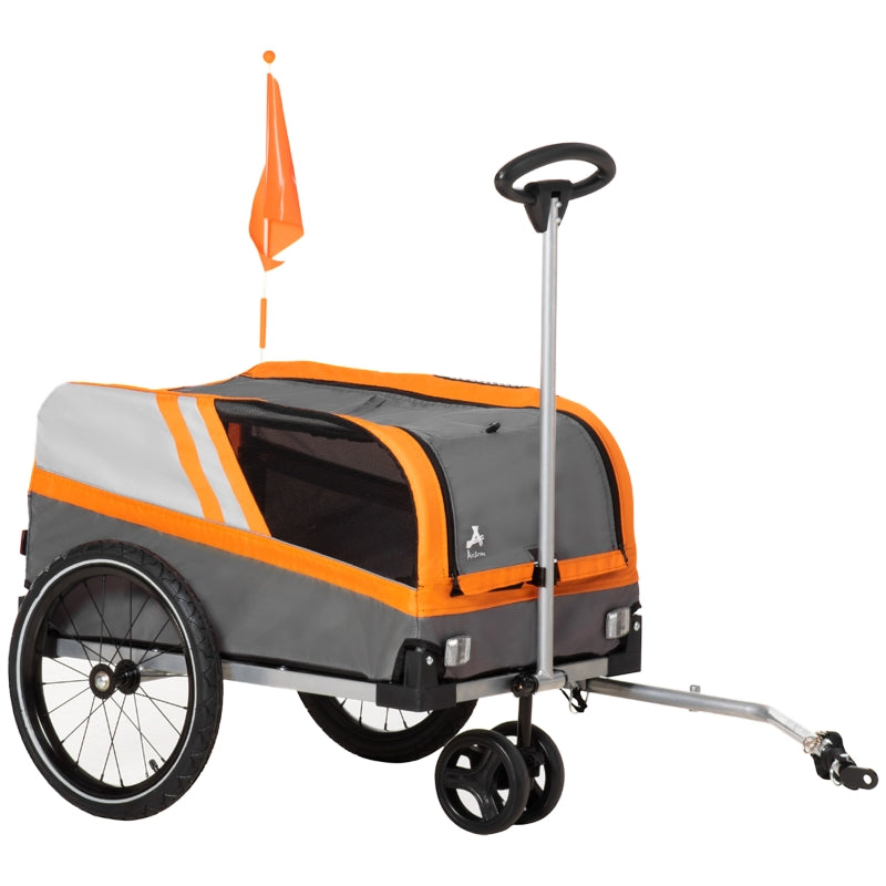 Pet Bike Trailer 2-in-1 Travel Stroller by Furr Baby Gifts