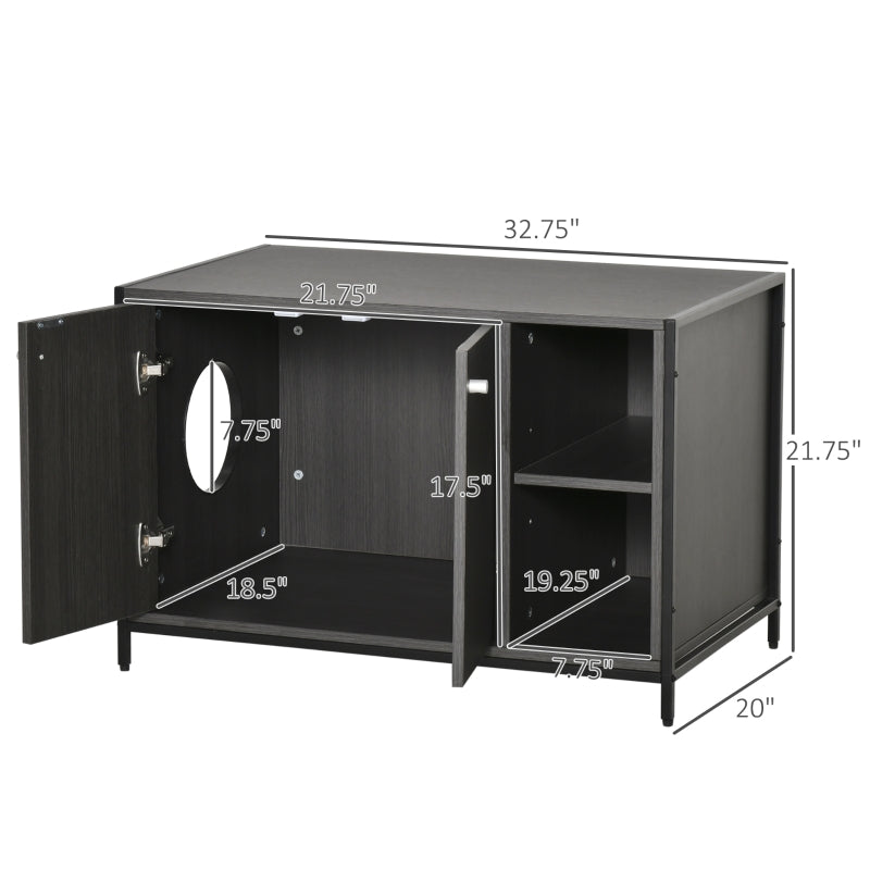 Hidden Cat Litter Box Enclosure by Furr Baby Gifts