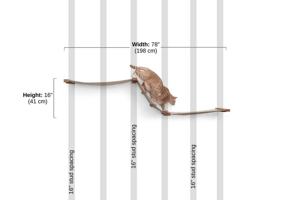 The Raceway - Wall Mounted Cat Hammock